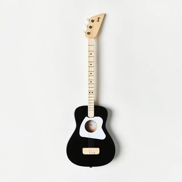 Alt view image 2 of 7 - Pro Acoustic kids Guitar 3-strings Ages 6+ Learning App and Lessons Included Black