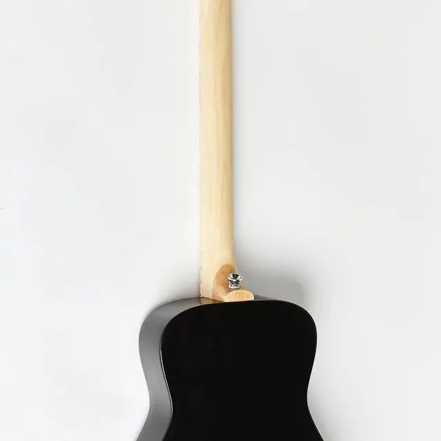 Alt view image 4 of 7 - Pro Acoustic kids Guitar 3-strings Ages 6+ Learning App and Lessons Included Black