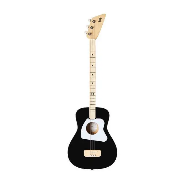 Alt view image 5 of 7 - Pro Acoustic kids Guitar 3-strings Ages 6+ Learning App and Lessons Included Black