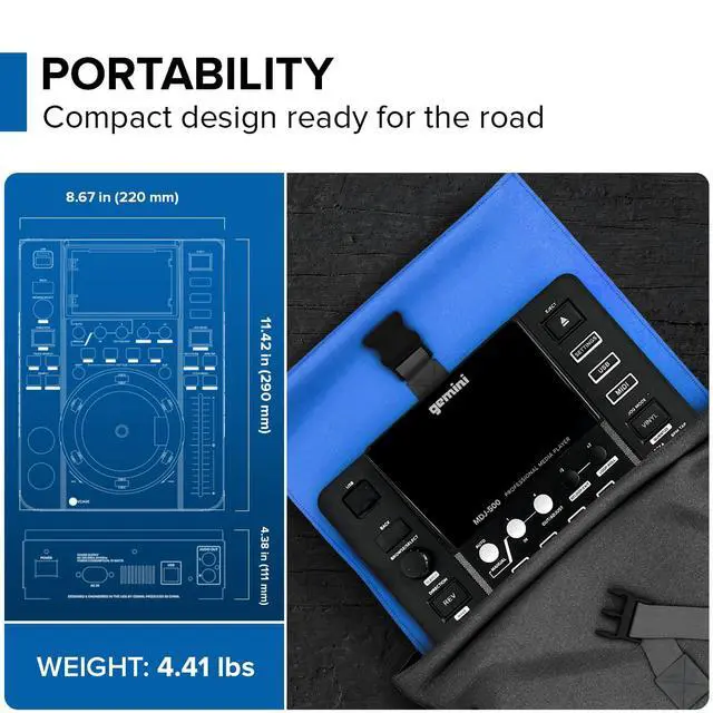 Alt view image 5 of 6 - Standalone DJ Media Player, USB & MIDI (MDJ-500) | Standalone USB media player or MIDI - 4 hot cues, auto loops - full-color display - V-Case software