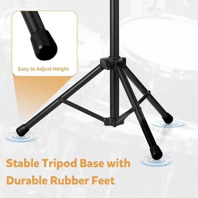 Alt view image 4 of 5 - TENTEOTEN Electronic Mounting Stand with Plate, Portable Mounting Stand for Electronic Modules & Controller Multi Pads and Drum Pads (Black)