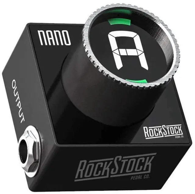 Main image of Nano Electric Guitar Tuner Pedal - Smallest Tuner Foot Pedal In The World | Compact Chromatic Tuner Food Pedal Fits on Any Pedalboard for Acoustic, Electric, Bass Guitar, Mandolin & Other Instruments