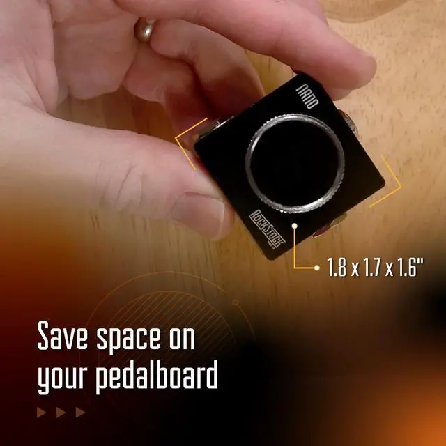 Alt view image 3 of 7 - Nano Electric Guitar Tuner Pedal - Smallest Tuner Foot Pedal In The World | Compact Chromatic Tuner Food Pedal Fits on Any Pedalboard for Acoustic, Electric, Bass Guitar, Mandolin & Other Instruments