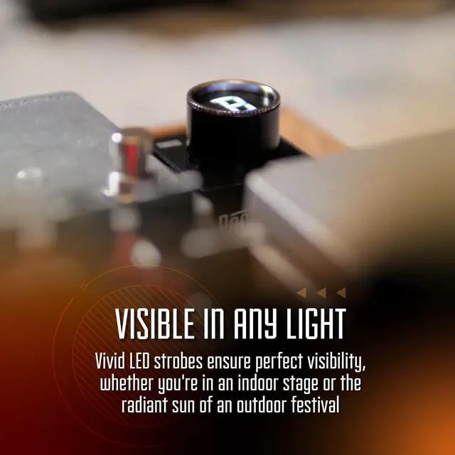 Alt view image 6 of 7 - Nano Electric Guitar Tuner Pedal - Smallest Tuner Foot Pedal In The World | Compact Chromatic Tuner Food Pedal Fits on Any Pedalboard for Acoustic, Electric, Bass Guitar, Mandolin & Other Instruments