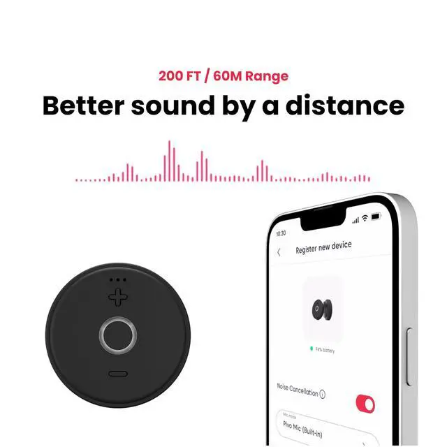 Alt view image 3 of 7 - Wireless Mic Lavalier Lapel Clip-on Bluetooth Professional Ultra-Functional and Compact Microphone for iPhone and Android