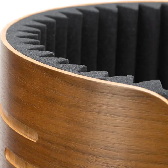 Alt view image 6 of 7 - AS50 Acousti-Shield Stand Mounted Enclosure in walnut finish