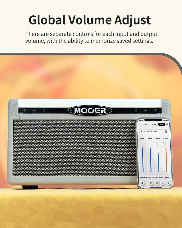 Alt view image 6 of 7 - SD30i Smart Guitar Amp AI Preset Portable Practice Amplifier | 30W Stereo Sound, 5Hrs Bettary Life, with 101 Effects, 80s Looper and 40 Drummer for Electric Guitar