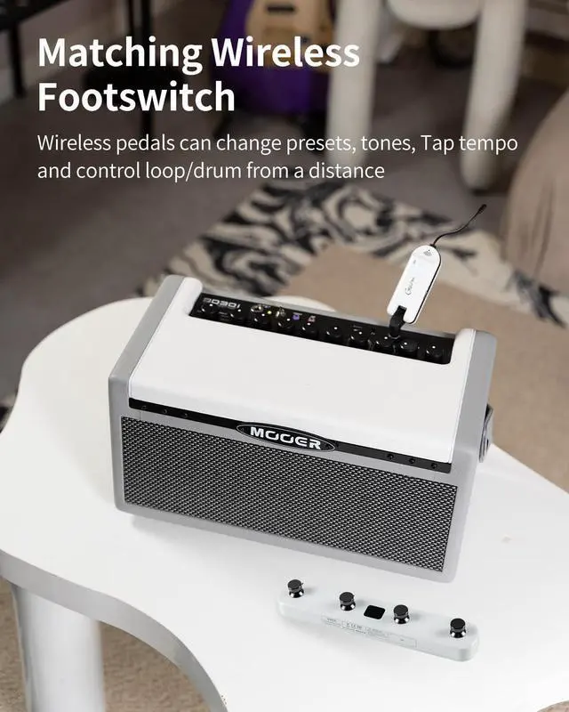Alt view image 7 of 7 - SD30i Smart Guitar Amp AI Preset Portable Practice Amplifier | 30W Stereo Sound, 5Hrs Bettary Life, with 101 Effects, 80s Looper and 40 Drummer for Electric Guitar