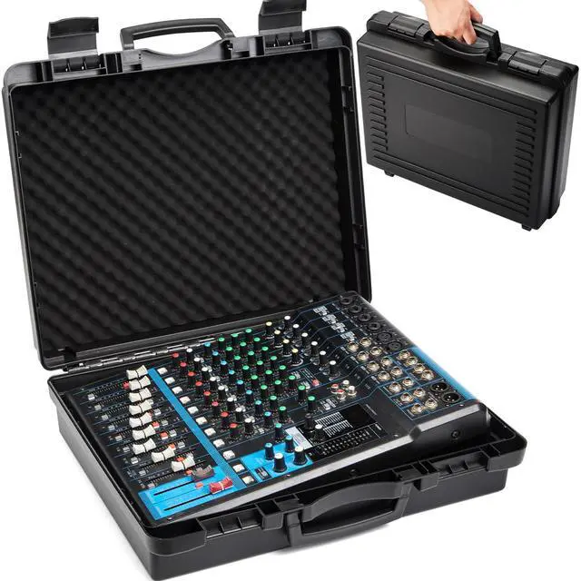 Main image of Mixer Case for Yamaha MG12XU 12-Input Stereo Mixer | Protective Hard Shell Carrying Storage Case for 12 Channel Mixer with Foam | Fits Mixer Size up to 16.7 X 12.2" X 5.2" (CASE ONLY)