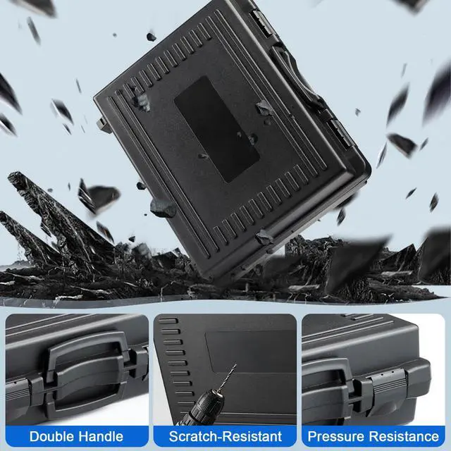 Alt view image 3 of 5 - Mixer Case for Yamaha MG12XU 12-Input Stereo Mixer | Protective Hard Shell Carrying Storage Case for 12 Channel Mixer with Foam | Fits Mixer Size up to 16.7 X 12.2" X 5.2" (CASE ONLY)