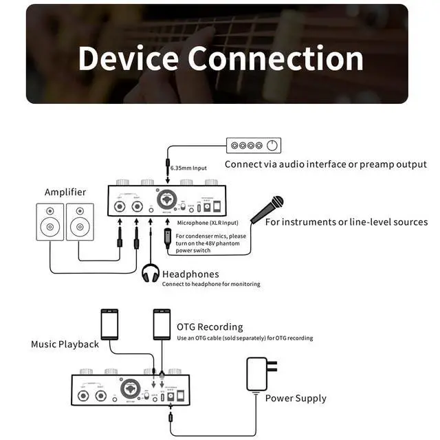 Alt view image 7 of 7 - AVE-100 Multi-Effect Vocal Processor - Triple Intelligent Loop Cancellation, OTG Audio Interface for Singers, Podcasters, Live Streaming & Home Studio