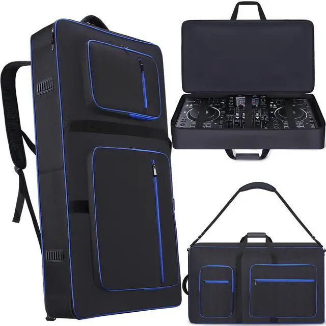 Main image of DJ Controller Case Backpack Compatible with XDJ-AZ | 10MM Soft Thick Padded, Multiple Accessory Pockets, Comfortable Backpack-straps & Shoulder strap, DJ Bag for DJ Controller