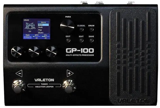 Main image of GP-100 Guitar Bass Amp Modeling IR Cabinets Simulation Multi Language Multi-Effects with Expression Pedal Stereo OTG USB Audio Interface (BLACK)