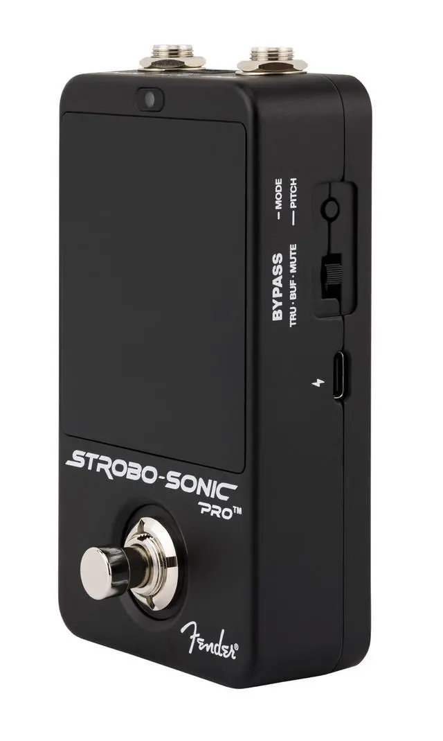 Alt view image 4 of 7 - Strobo-Sonic Pro Strobe Guitar Tuner Pedal, Ultra Precise 0.01 Cent Accuracy, Dual Display Modes, Large LED Screen, Pedalboard Friendly