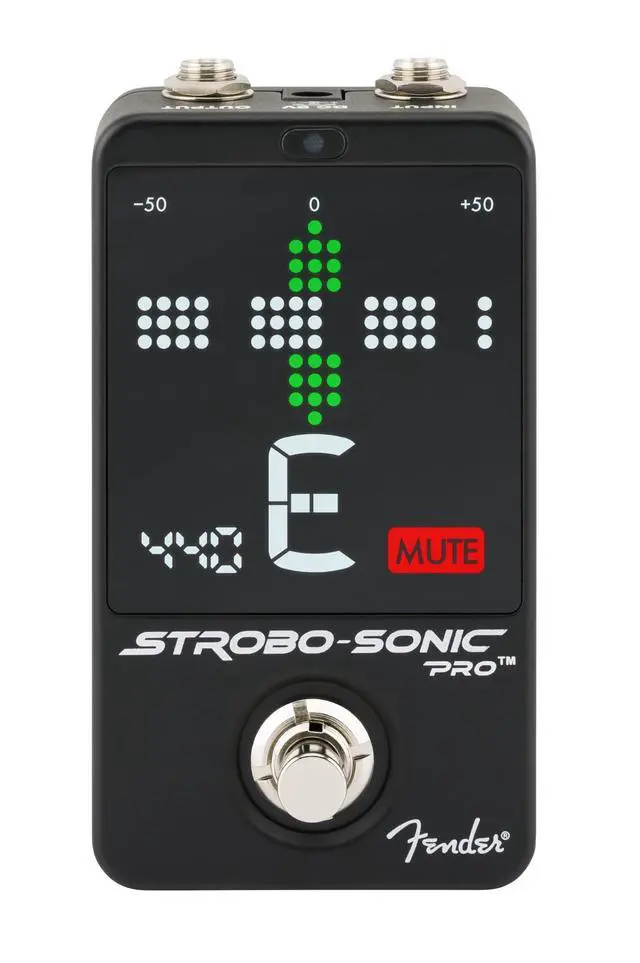 Alt view image 3 of 7 - Strobo-Sonic Pro Strobe Guitar Tuner Pedal, Ultra Precise 0.01 Cent Accuracy, Dual Display Modes, Large LED Screen, Pedalboard Friendly