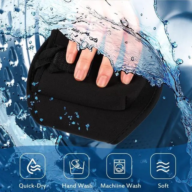 Alt view image 6 of 7 - 12 Pack Mic Belt Wireless for Theatre Neoprene Microphone Holder with Anti Dropping Strap Sweat Absorbent Belt Waistband Bag for Fitness Instructor Vertical Speaker