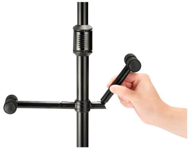 Alt view image 4 of 5 - Stands GS422B PLUS Dual Guitar Stand with Auto Grip System and Foldable Yoke | Dual Stand with Auto Grip Yokes That Lock, Fits Necks 40-52 Mm, Folding Backrests, Height Clutch
