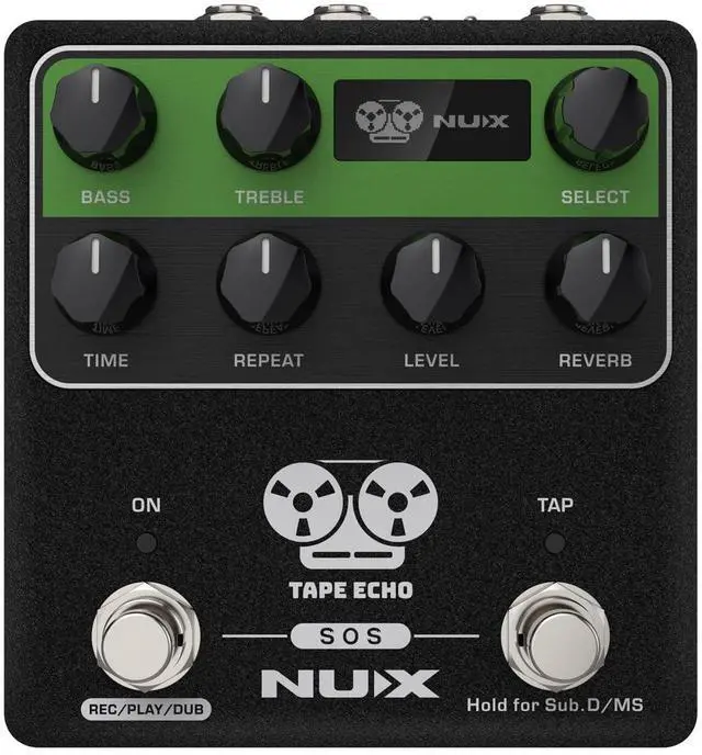 Main image of NDD-7 TAPE ECHO Delay Effects Pedal,Up to 1600ms Stereo Delay Time,7 Repro-Tape Heads Combinations and Reverb, Authentic Tape Echo Emulation, 40-Second Stereo Phrase Looper