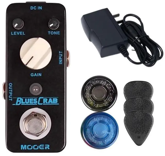 Main image of Blues Crab Driver Guitar Effects Pedal Classic blues Overdrive Sound Characteristic with Pedalboard Accessories