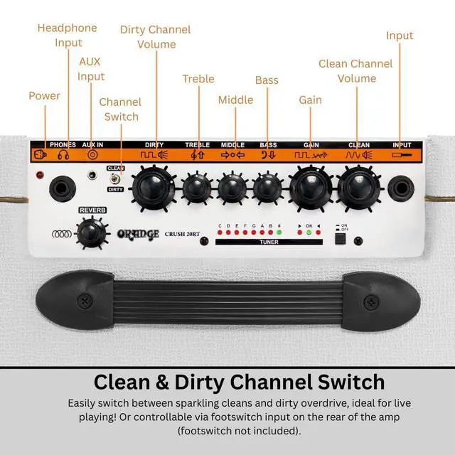 Alt view image 3 of 7 - Crush 20RT Orianthi Limited Edition 20 Watts, White