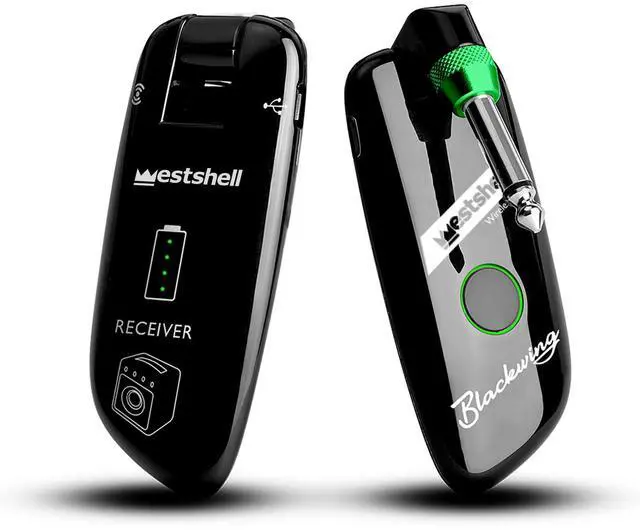 Main image of Wireless Guitar System, Digital Guitar Wireless Transmitter Receiver Rechargeable Guitar Wireless System with Strong Anti-Interference Ability for Electric Guitar Bass and More