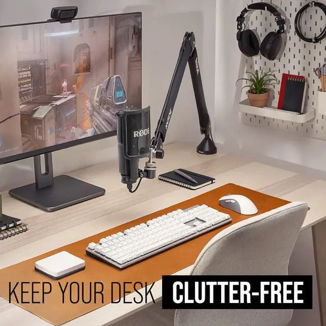 Alt view image 6 of 7 - Podcaster USB Mic and PSA1+ Studio Arm with Cable Management, Black
