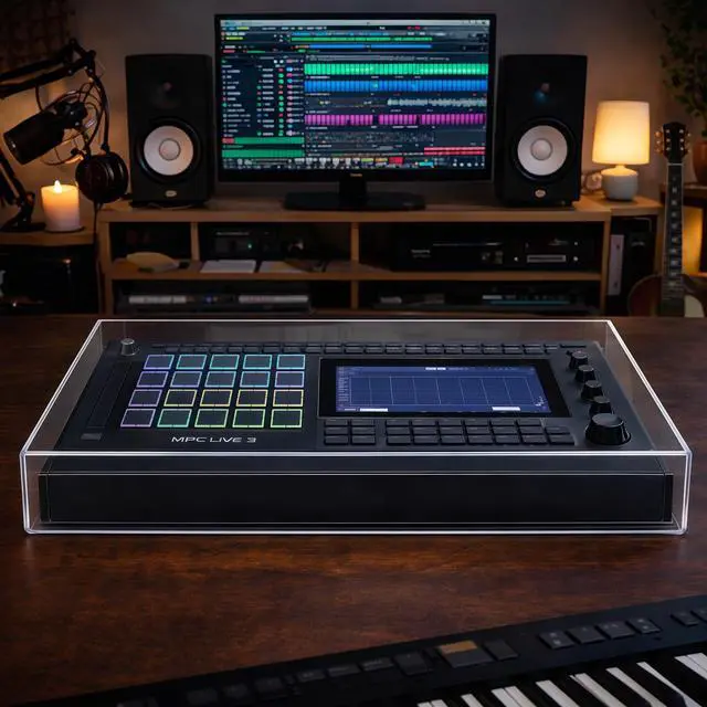 Alt view image 6 of 6 - Custom Workstation Bag Case Cover Compatible with MPC Live III (Acrylic Cover)