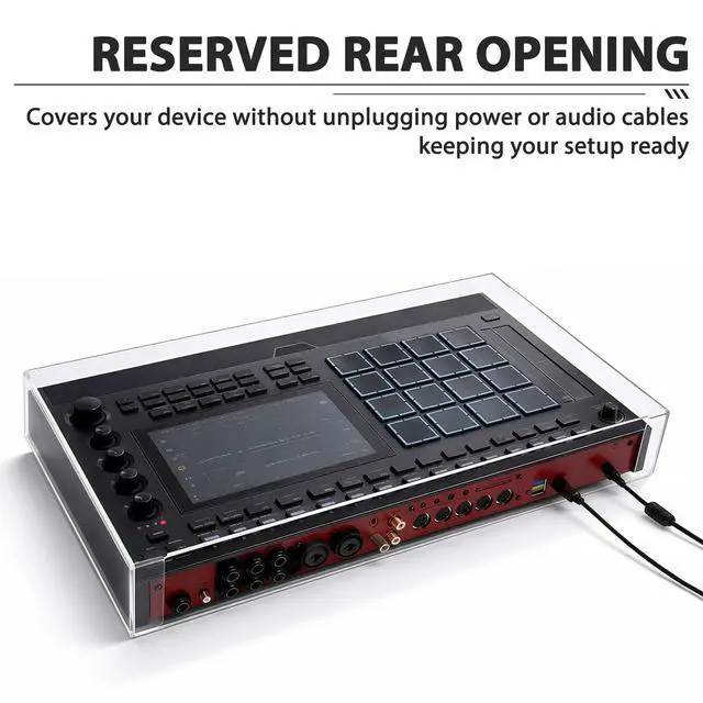 Alt view image 4 of 6 - Custom Workstation Bag Case Cover Compatible with MPC Live III (Acrylic Cover)
