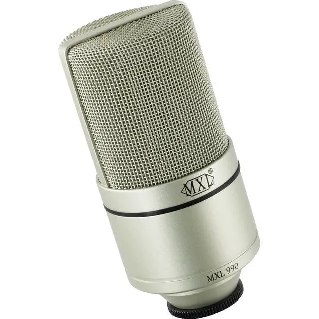 Alt view image 2 of 6 - 990 Condenser Microphone for Podcasting, Singing, Home Studio Recording, Gaming & Streaming | Detailed Sound | XLR | Large Diaphragm (Champagne)
