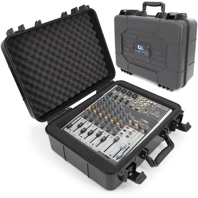 Main image of 16" Hard Audio Mixer Case Compatible with Behringer Xenyx 1002SFX 1202SFX Q1002USB 802S Q1202USB 1202FX 1204USB X1204USB Protective Travel Case Fits 14.5" x 10.5" x 4.5" Mixers