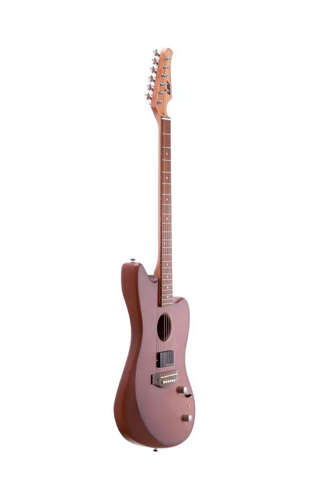 Alt view image 3 of 6 - IJGAP-300 Semi Hollow Electric Acoustic Guitar Satin Brown