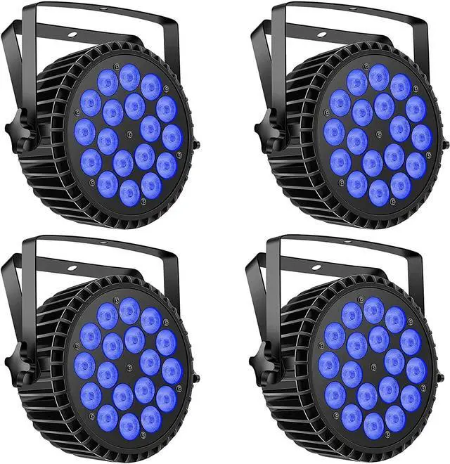 Main image of Par Lights 18LED Stage Lights, RGBW 4in1 216W Uplight Stage Lighting Effect by DMX and Sound Activated Control Wash Light for Wedding Parties Church Club DJ Live Show