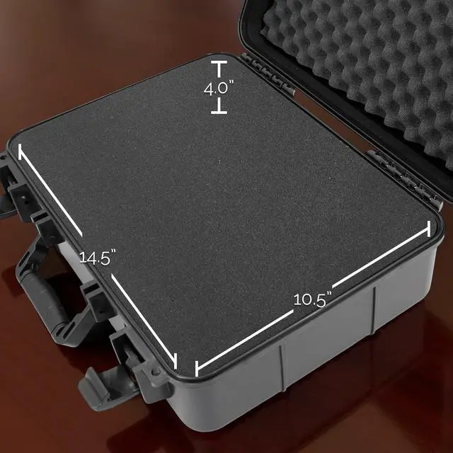 Alt view image 6 of 7 - 16" Hard Audio Mixer Case Compatible with Behringer Xenyx 1002SFX 1202SFX Q1002USB 802S Q1202USB 1202FX 1204USB X1204USB Protective Travel Case Fits 14.5" x 10.5" x 4.5" Mixers