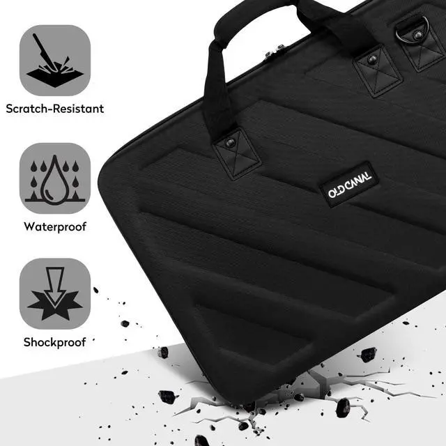 Alt view image 5 of 7 - Mixer Travel Case, Carrying Storage Bag Compatible Pioneer DDJ RX2 RX3 (Mixing Board Not Included)