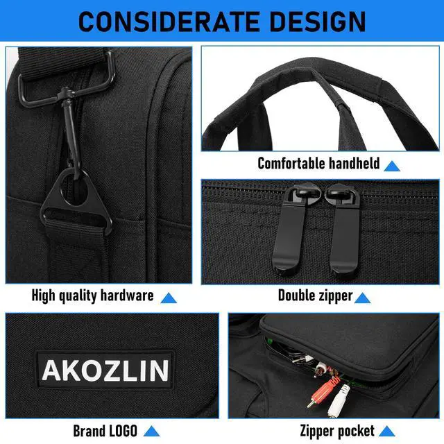 Alt view image 4 of 7 - Multi-layer Controller Gig Bag Padded Mixer Carry Case Fits for Pioneer RX/NI Traktor Kontrol S8/DDJ SX SX2 SX3/DDJ 800/DDJ FLX6/DDJ 1000 1000SRT/Denon MC7000