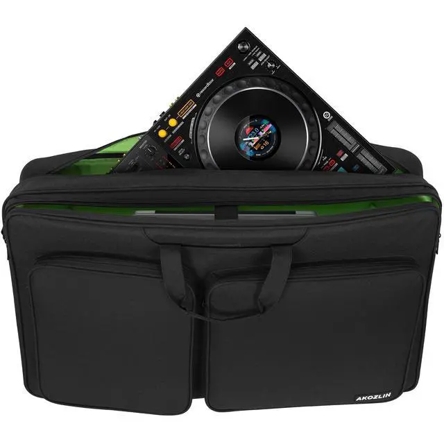 Alt view image 5 of 7 - Multi-layer Controller Gig Bag Padded Mixer Carry Case Fits for Pioneer RX/NI Traktor Kontrol S8/DDJ SX SX2 SX3/DDJ 800/DDJ FLX6/DDJ 1000 1000SRT/Denon MC7000