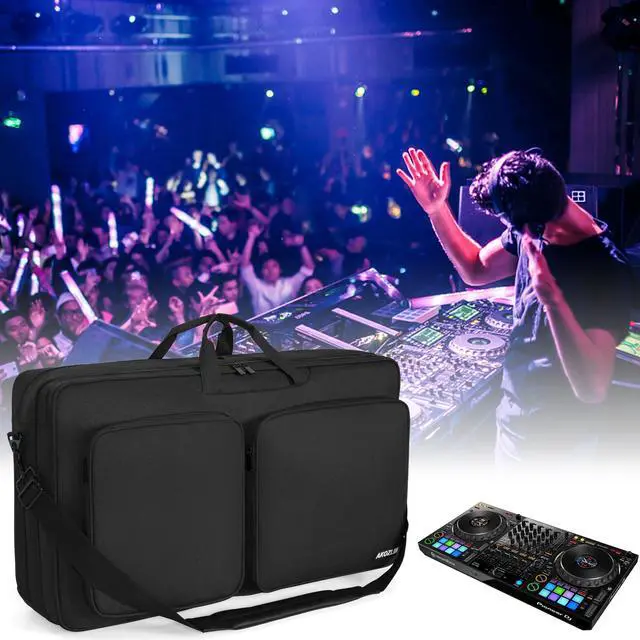 Alt view image 7 of 7 - Multi-layer Controller Gig Bag Padded Mixer Carry Case Fits for Pioneer RX/NI Traktor Kontrol S8/DDJ SX SX2 SX3/DDJ 800/DDJ FLX6/DDJ 1000 1000SRT/Denon MC7000
