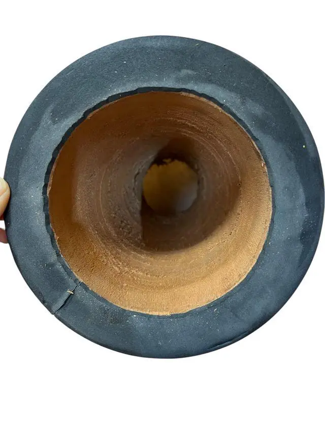 Alt view image 4 of 7 - Djembe Beginner Drum 20" Tall 8.5-9.5" Head Mahogany Wood Goat Skin | Handmade drum with natural materials; warm, resonant sound for beginners, performers, and percussion practice