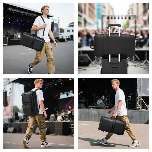 Alt view image 6 of 7 - DJ Controller Case Compatible with Pioneer DDJ-FLX4/DDJ-400/DDJ-REV1 - Thick Padded DJ Backpack with Multi-Pocket for Accessories, Adjustable Strap, 22×13×4.5in