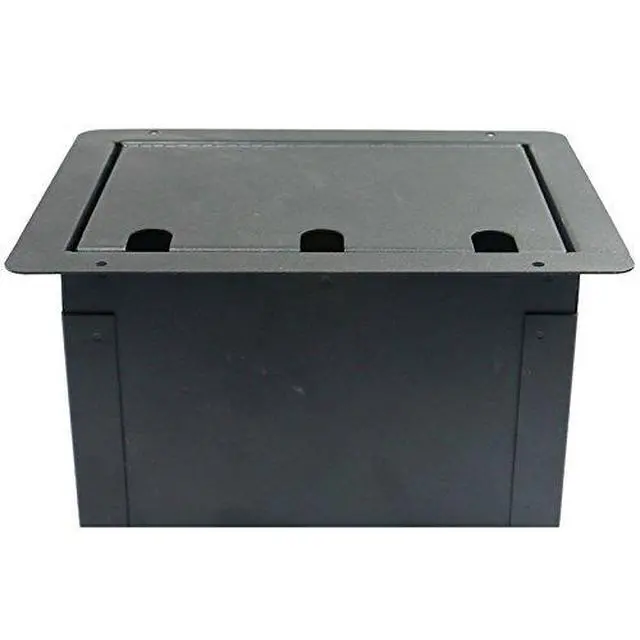 Alt view image 3 of 5 - Pro Audio Stage Recessed Floor Box with 110v Electric and XLR Connections (8 XLR, Pre Wired)