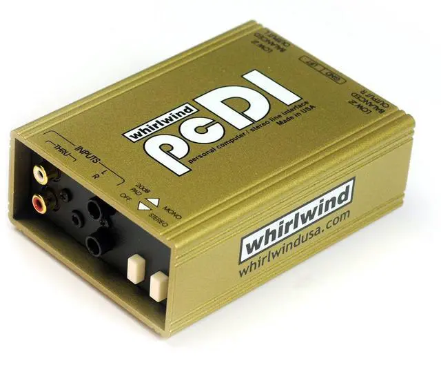 Main image of pcDI Direct Box for Interfacing Outputs CD Players, Sound Cards, iPod MP3 Players
