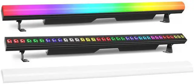 Main image of LED Stage Wash Light Bar,120W 40" LED Stage Pixel Light Bar,36 RGBW LED Stage Wash Lights with Detachable Cover DMX512 Sound Activated Uplight for Club Wedding Party Gig Band Lighting 1Pack