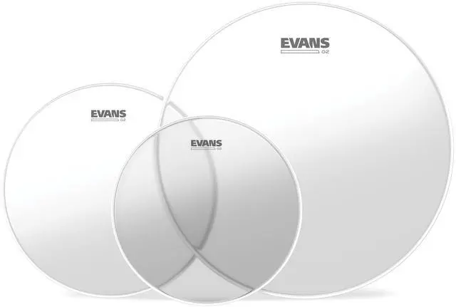 Main image of Drum Heads - G2 Clear Rock Tompack, (10 inch, 12 inch, 16 inch)