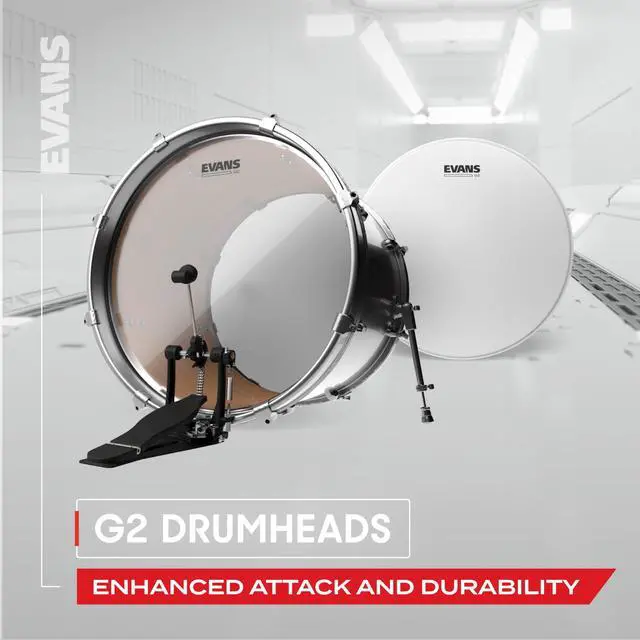 Alt view image 3 of 6 - Drum Heads - G2 Clear Rock Tompack, (10 inch, 12 inch, 16 inch)