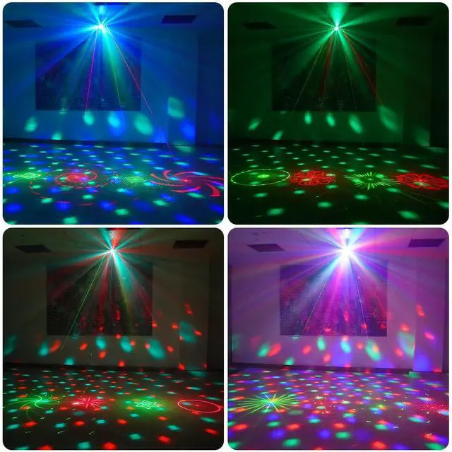 Alt view image 2 of 6 - DJ Disco Ball Party Lights with DMX512 and Sound Activated, LED Stage Lighting Show Strobe Light for Parties Indoor Dance Wedding Karaoke Bar KTV Club Christmas Halloween Music Rave Lamp
