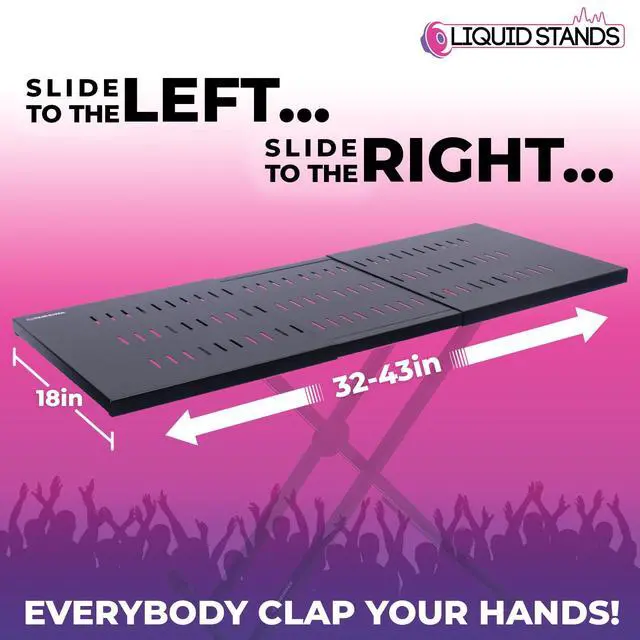Alt view image 2 of 6 - Utility Table Top ONLY for X Style Keyboard Stands and Z Style Piano Stand - Portable DJ Table Stand, Dj Mixer Desk Top