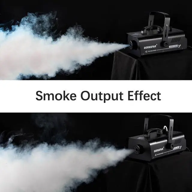 Alt view image 6 of 7 - 1000W Fog Machine with Timer 1L Tank Wireless Smoke Maker | 5000 CFM Output, 9-16ft Fog Range, Overheat Protection, Perfect for Halloween Parties Concerts Photography Clubs