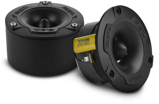 Main image of NXL-T1/BK 3.8 Marine Water-Resistant Super Bullet Tweeters Pair, 240W Peak 1 Aluminum Voice Coil, IP36 Waterproof, High 103dB Sensitivity Black