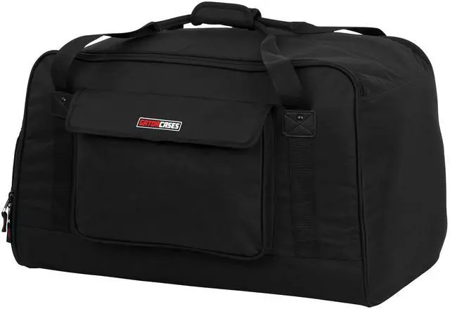 Main image of Cases Heavy-Duty Padded Speaker Tote Bag, 12" Speakers (GPA-TOTE12) | Protect and carry a 12 in. speaker with water-resistant fabric, full padding, and reinforced wraparound handles