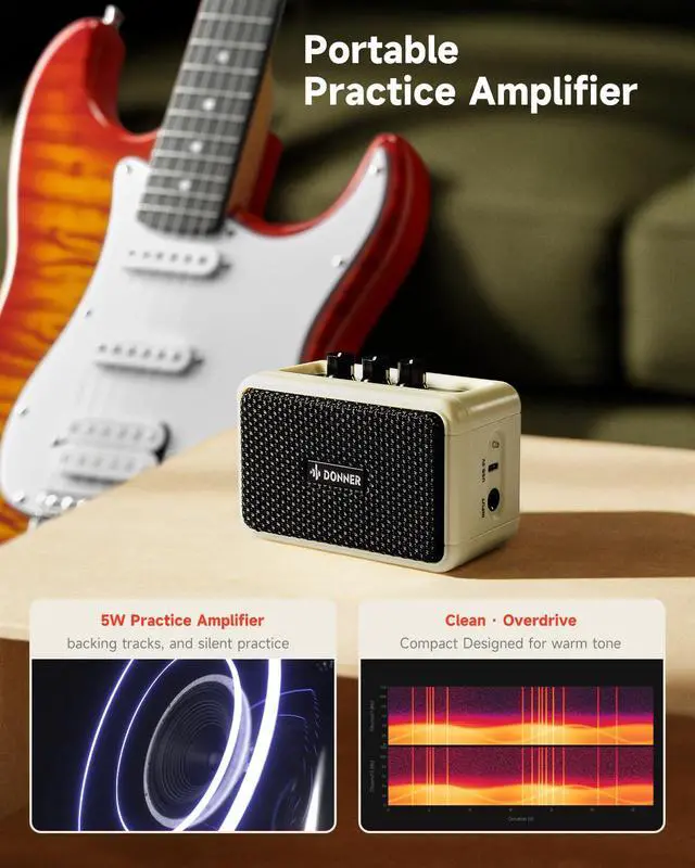 Alt view image 5 of 7 - DST-90 Electric Guitar, 39" Full Size Beginner Electric Guitar Kit with Amp, HSS Pickup, Gig Bag, Tuner, Capo, Strap, Strings, Cable, Picks, Icetea Burst